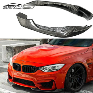 F80 F82 Real Carbon Fiber AC Style <strong>Car</strong> Front Canards Lip Bumper Splitter Lip Spoiler <strong>Diffuser</strong> <strong>Protector</strong> for BMW M4 F82 M3 - Product Image 2