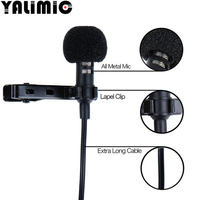 Mini microphone filaire professionnel pour l'enregistrement d'interviews de karaoké en direct micro à clipser pour téléphone portable