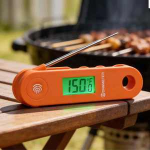 Termômetro Digital de Cozinha em Aço Inoxidável IP68 à Prova d'Água para Famílias, Rotação Automática de 180° para Sopa, Mingau e Assados - Product Image 1