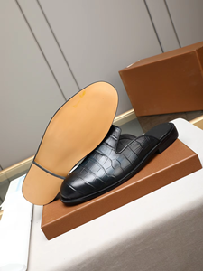 2026 Top Luxury Designer Sneakers Genuine Leather Upper PU Midsole Slip-On Loafers for Men <b>Pointed</b> <b>Toe</b> <b>Flat</b> Anti-Slippery Trend - Product Image 4