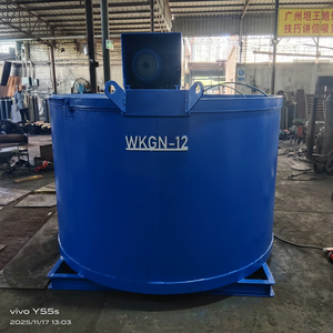 Mélangeur de slurry électrique bleu KWONGYIP KY-2000, haute efficacité, productivité de 10 m³/h pour la préparation du ciment sur les chantiers de construction - Product Image 4