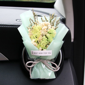 Piccolo Bouquet Fatto a Mano di Rose Eterne e <span class=keywords><strong>Fiori</strong></span> Secchi, Accessori per Interni Auto, Deodorante per Ambienti, Regalo per Fidanzata, Decorazione per la Casa - Product Image 2
