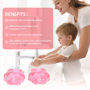 Base de <span class=keywords><strong>savon</strong></span> gelée naturelle avec collagène et huiles essentielles pour les soins de la peau hydratants Barre de <span class=keywords><strong>savon</strong></span> artisanal en forme de patte de <span class=keywords><strong>chat</strong></span> - Product Image 5