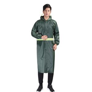 معطف مطر طويل كامل مقاوم للماء من قماش أكسفورد، معطف واقٍ من الرياح للاستخدام الخارجي مع غطاء للرأس وتصميم سميك، الأكثر مبيعًا - Product Image 5