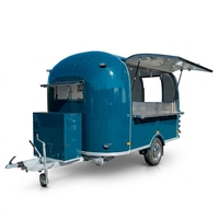 Cuisine mobile de restauration rapide, bar à café et bar à bière, modèle classique personnalisé en acier inoxydable