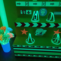 Ruban adhésif fluorescent phosphorescent en feutre PVC PET acrylique réfléchissant résistant aux intempéries et imperméable pour usage de signalisation