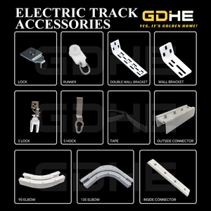 Support de plafond au design moderne pour rail de <span class=keywords><strong>rideau</strong></span> électrique, support de <span class=keywords><strong>rideau</strong></span> électrique intelligent en métal, accessoire - Product Image 5