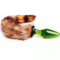 Jouets anaux en cristal de verre de haute qualité, queue de renard, bouchon anal en verre, jouets sexuels, bouchon anal en verre, jouets à queue anale