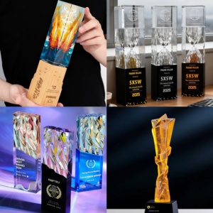 Esculturas de Resina Transparente Personalizadas Hechas con Materias Primas de Alta Pureza, Uso Comercial, Artesanía en Cristal, Diseño Gratuito - Product Image 4