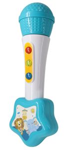 MILI Lighting Juego de micrófonos musicales Juguete de plástico Karaoke MICROFONO con micrófono Melodías de iluminación y efectos de sonido - Product Image 2
