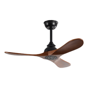 Ventilador de techo moderno de madera con aspas de madera integradas de estilo europeo para decoración de hoteles, sin luz - Product Image 1