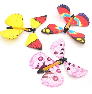 Schlussverkauf guter Preis kundenspezifische Explosion Überraschung Box Karte Einsatz Papier magisches Gummiband angetrieben Wind-Up-Feen-Flugfalter - Product Image 1