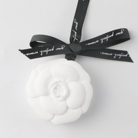 Diffuseur d'huiles essentielles en céramique parfumée, en plâtre, fait main, personnalisé avec logo, en forme de fleur, pour armoire, désodorisant d'ambiance