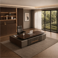 Bureau de direction avec finition peinture premium et design moderne pour des solutions de bureau tout-en-un pour les gestionnaires
