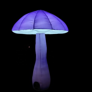 Champignon gonflable <span class=keywords><strong>géant</strong></span> de haute qualité de 4 m avec tissu Oxford 210D et lumières LED à 12 couleurs changeantes pour la décoration de fête - Product Image 3