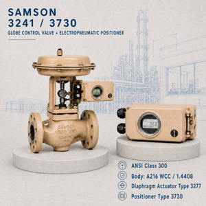ผู้จัดจำหน่ายอุปกรณ์ควบคุมระบบลมแบบนิวแมติก รุ่น Industrial 3241 Globe Control 3730 - Product Image 1
