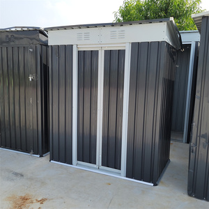 Abri de jardin extérieur moderne personnalisé petit cadre en <span class=keywords><strong>métal</strong></span> 5x3 finition naturelle facile à assembler rangement arrière-cour couverture 10x10 <span class=keywords><strong>toit</strong></span> <span class=keywords><strong>plat</strong></span> - Product Image 1