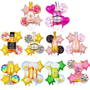 5 unids/set taza <span class=keywords><strong>de</strong></span> cerveza globos <span class=keywords><strong>de</strong></span> papel <span class=keywords><strong>de</strong></span> aluminio decoraciones para fiesta <span class=keywords><strong>de</strong></span> <span class=keywords><strong>cumpleaños</strong></span> bolas para adultos taza animadora champán botella <span class=keywords><strong>de</strong></span> whisky Globos <span class=keywords><strong>de</strong></span> aire - Product Image 1