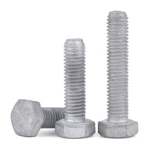 Pernos de Acero al Carbono Galvanizados en Caliente de Alta Resistencia Astm A394, Tamaños M10 M14 M16 M20, Sujetadores con Cabeza Hexagonal, Pernos Vend, Gran Venta - Product Image 4