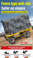 Carretilla Eléctrica de Plataforma de Cuatro Ruedas para Trabajo Pesado, Capacidad de Carga de 1000 kg, Carro de Mano Eléctrico para Almacén