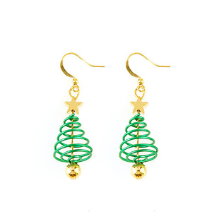 Nouveaux bijoux de noël créatifs boucles d'oreilles en métal émaillé dessin animé mignon noël père noël arbre Elk boucles d'oreilles cadeau de vacances boucles d'oreilles - Product Image 3