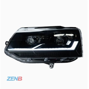 ชุดไฟหน้าสำหรับรถตู้ VW Multivan T5 รุ่น <span class=keywords><strong>Caravelle</strong></span> อัพเกรดด้วยเลนส์โปรเจคเตอร์ LED ไฟเดย์ไลท์ พร้อมไฟเลี้ยวแบบไล่ระดับ - Product Image 4