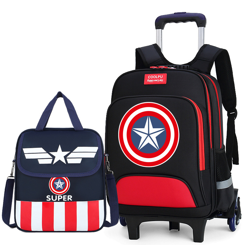 Sac noir rond, grand format, pour deux bouteilles.