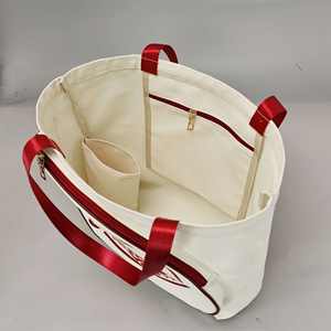 Custom Logo <b>Plain</b> <b>Large</b> Size Printed Eco Friendly Reusable Shopping Cotton <b>Canvas</b> Tote Bag - Product Image 4