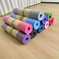 Tapis de yoga écologique en TPE, antidérapant, pliable, tapis d'entraînement, logo personnalisé pour la maison, la salle de sport, le Pilates