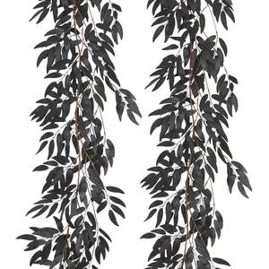 Branche de saule artificielle, plante suspendue artificielle, guirlande de lierre en soie, décoration verte artificielle en ruscus italien - Product Image 2