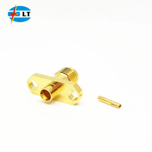 Tần số cao lò vi sóng <span class=keywords><strong>SMA</strong></span> RF ổ cắm đồng trục kết nối 2-lỗ mặt bích gắn kết cho rg405 Cáp - Product Image 5