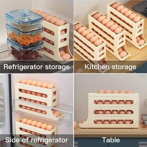 Caja de Almacenamiento de Huevos de 3 Niveles, Tipo Vertical, Plástico de Grado Alimenticio, Contenedores de Almacenamiento para Cocina, Producto de Uso Diario - Product Image 4
