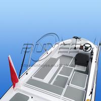 Perahu Hiburan Olahraga Santai Berbahan Bakar Bensin 4.98M /16.3 Ft 8 Orang Mesin Tempel Aluminium Perahu Pancing dengan Kabin Dijual