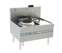 Équipement de cuisson commercial professionnel Gamme de wok à 2 brûleurs en acier inoxydable Table de cuisson basse pression Cuisson au gaz naturel GPL TG