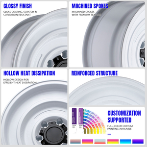 Truck wheel Deep Concave Aluminum <b>Polished</b> Alloy Wheel Rims <b>Car</b> Wheels High Strength Spoke Design Wheels for Land Rover Range - Product Image 3