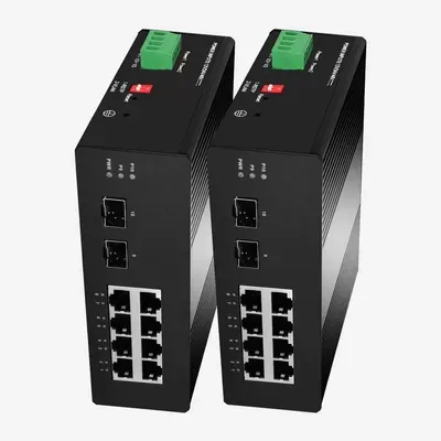 OEM/ODM Industrial Poe Ethernet Switch Gigabit 8 Electric Ports 2 SFP Fiber Ports