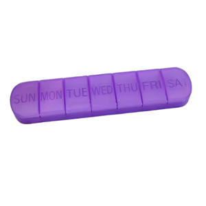 Weekly Square Food Pill Organizer 7 Compartments PP Plastic Storage Box Custom Logo Color Portable Pill Case 7 Days - Product Image 4