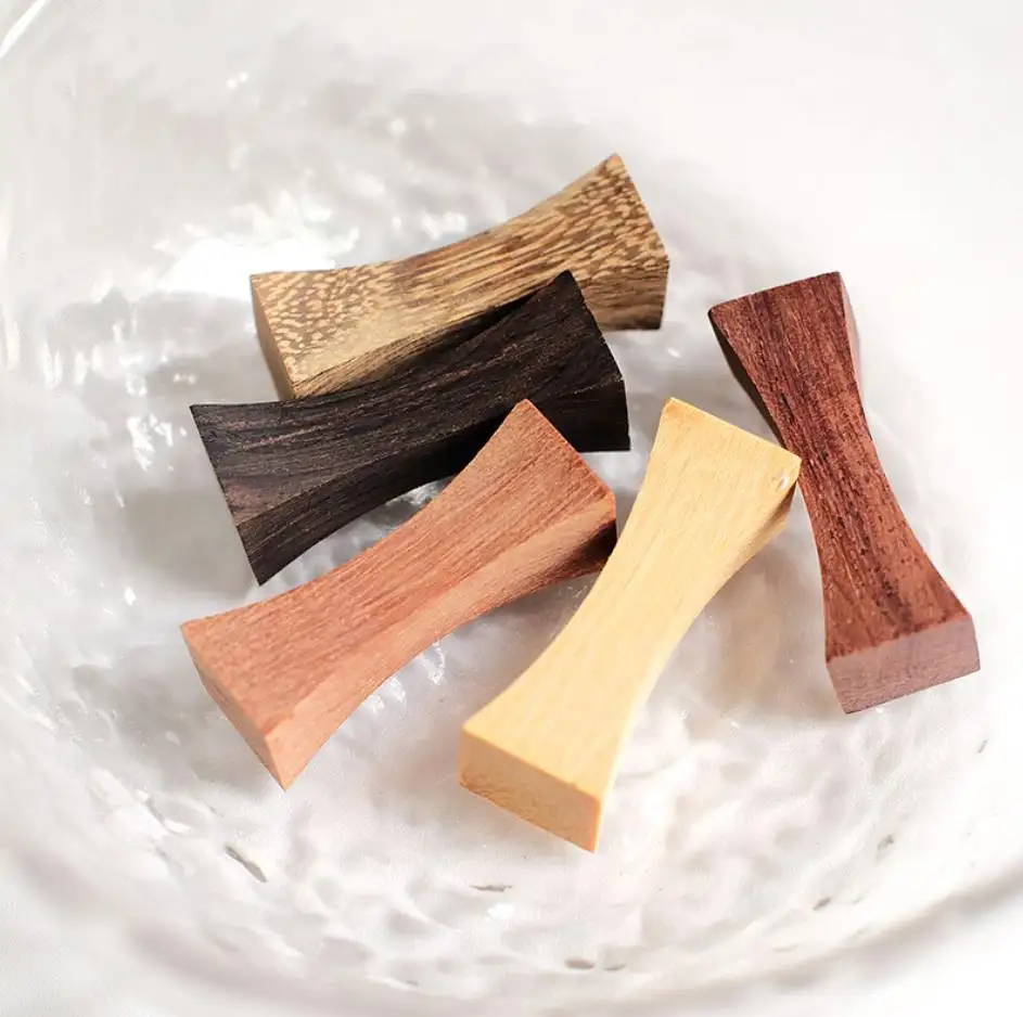 Peralatan makan berdiri sumpit kayu, dudukan sumpit kayu Beech zaitun hitam gaya sederhana kustom