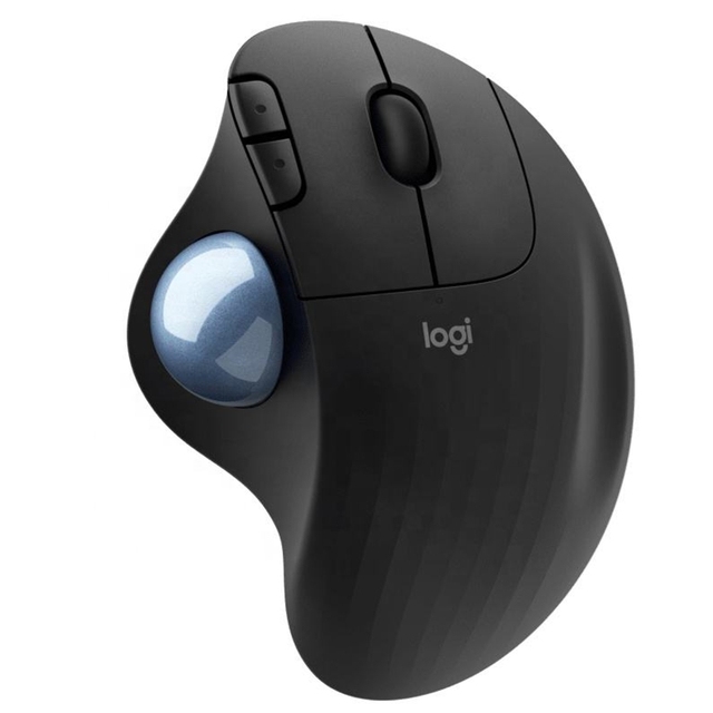 Logitech M575 Wireless Ergonomic Trackball Mouse - Rechargeable Dual-Mode (USB/) for Office & Gaming