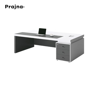 <span class=keywords><strong>Escritorio</strong></span> de oficina ejecutivo <span class=keywords><strong>pequeño</strong></span>, mesa de oficina moderna barata de madera, <span class=keywords><strong>escritorio</strong></span> de oficina CEO con cajones, estanterías - Product Image 6