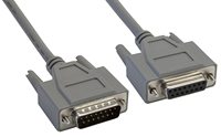 Câble d'extension coaxial HDB15 DB15 à paire torsadée avec gaine en PVC, connecteurs mâle-mâle pour lecteur DVD, moniteur/écran