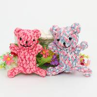 Pas cher Sécurité Durable Tressé Mignon Dents De Nettoyage Chat Chien Chiot Dentition Coton Corde Chew Pet Jouets Carottes