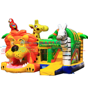 Château gonflable pour enfants, jeux gonflables, toboggan combiné Lion King - Product Image 1
