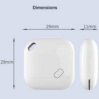 Traceur GPS pour animaux de compagnie (chiens et chats) – Ovale, Bluetooth, Anti-perte, Sonnerie, Double Système, Autonomie 12 Mois, Compatible iOS et Android, en Plastique