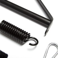 HM Bondage esclave jeu suspendu porte balançoire dispositif barre en métal noir trépied crochets jambe ouverte retenue pour les Couples