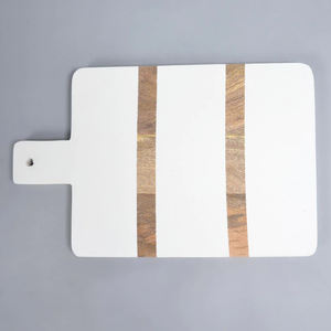 Tabla de Cortar Rectangular de Mármol con Forma de Baño para Utensilios de Cocina, Tablas de Cortar de Madera Hechas a Mano de Alta Calidad - Product Image 3