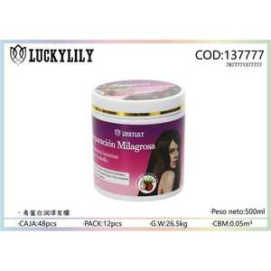 Fornitura all'ingrosso 500ml cheratina maschera per la riparazione dei capelli a secco condizionante profondo lisciante acido ialuronico collagene ingredienti - Product Image 1