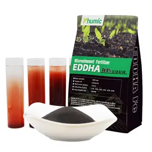 Fertilizante de hierro quelado natural EDDHA fe6 en Polvo granular para frutas y verduras