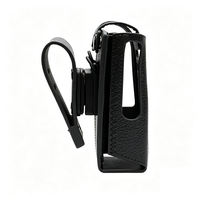 Étui en cuir rigide Motorola PMLN8662 avec boucle de ceinture pivotante de 3 pouces compatible avec les radios bidirectionnelles Motorola R5
