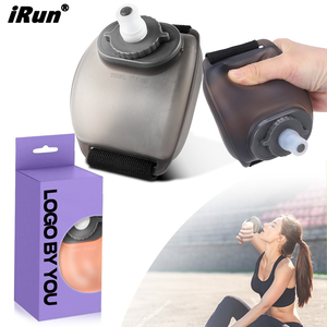 Botella de Agua Deportiva Plegable de Silicona <span class=keywords><strong>IRun</strong></span>, Diseño Nuevo, Ecológica, para Gimnasio y Viajes, con Pajita y Cuerda - Product Image 1